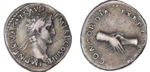 Nerva - Denier (96, Rome) - Mains Jointes