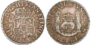 Espagne - Philippe V - 2 reales 1741 (Mexico)