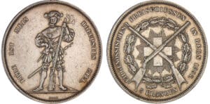 Suisse - Monnaie de tir - Berne - 5 francs 1857