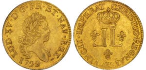 Louis XV (1715-1774) - Louis d’or aux deux L - 1722 W (Lille)