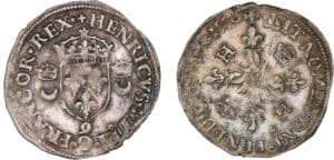 Henri II (1547-1559) - Douzain aux croissants - 1550 9 (Rennes)