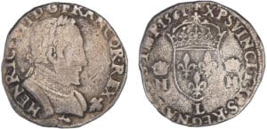 Charles IX (1560-1574) - Teston - 2ème type - 1561 L (Bayonne)