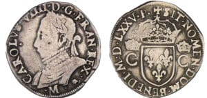 Charles IX (1560-1574) - Teston - 10ème type - 1575 M (Toulouse)