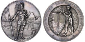Suisse - Médaille de tir - 1895 Solothern