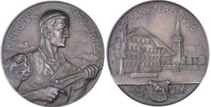 Suisse - Médaille de tir - 1906 Langnau