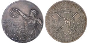 Suisse - Médaille de tir - 1903 Biel