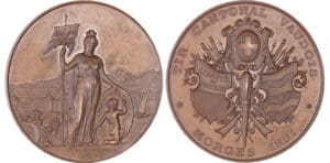 Suisse - Médaille de tir - 1891 Morges