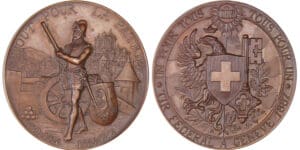 Suisse - Médaille de tir - 1887 Genêve