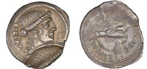 Postumia - Denier (48 av. J.-C.) - Double frappe