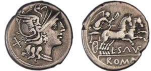 Saufeia - Denier (152 av. J.-C.)