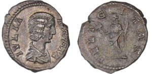 Julia Domna - Denier (206, Rome) - La Félicité