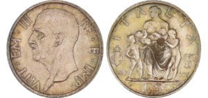 Italie - Vittorio Emanuele III - 5 lire 1937