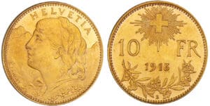 Suisse - 10 francs 1913