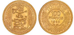 Tunisie - Ahmed (1929-1942) - 100 francs 1932