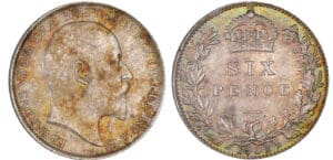 Grande-Bretagne - Edward VII - Six pence 1902