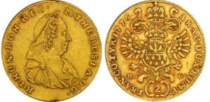 Hongrie - Transylvanie - Marie Theresia - 2 ducats 1776 (Carlsburg)