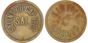 Cap vert - Jeton - Cie Française des salins - C (1919)