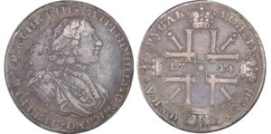 Russie - Pierre Ier - Rouble 1724 (Saint-Pétersbourg)