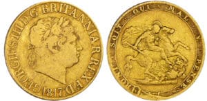 Grande-Bretagne - George III - Souverain 1817