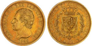 Italie - Sardaigne - Carlo Felice - 80 lire 1828 (Turin)