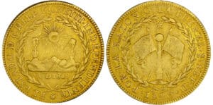 Chili - 8 escudos 1820 (Santiago)