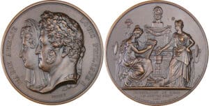 France - Louis-Philippe, 1833, Inauguration du musée des monnaies et medailles, par Petit