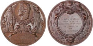 France - Louis-Philippe, 1836, Agrandissement de la chambre des pairs, dans le palais de Marie de Médicis, par Bovy