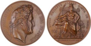 France - Louis Philippe, 1838, Naissance du Comte de Paris le 24 août 1838 par Domard