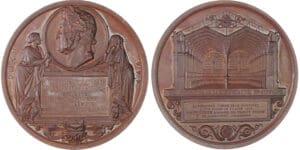 France - Louis Philippe, 1844, Pose de la première pierre de la bibliothèque Sainte-Geneviève