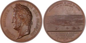 France - Louis Philippe, 1844, Agrandissement du port du Havre, par Bovy