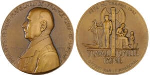 France - État français, Le Maréchal Pétain pour la fête du travail de 1942 par Pierre Turin