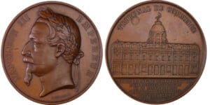 France - Second empire, Inauguration du Tribunal de Commerce de Paris le 26 décembre 1865, par Merley