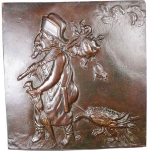 France - Napoleon III, Plaque satirique de 1870, non signée