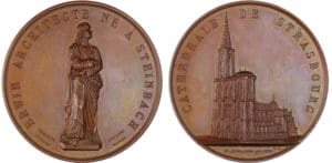 France - Second empire, La cathédrale de Strasbourg, ND, par Charles Altorffer
