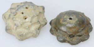 Médiéval - Lot de 2 plombs de charpentier 