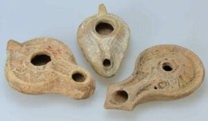 Romain - Lot de 3 lampes à huile - 2ème-5ème siècle