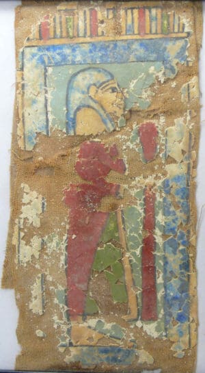 Egypte - Décor stuqué sur tissu - 663-332 av. J.-C.