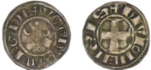 Bourgogne - Hugues III - Denier (Dijon)