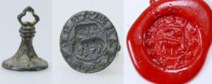 Moyen Age - Sceau en bronze