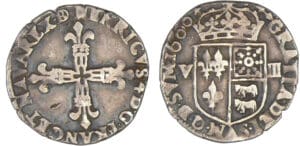 Henri IV (1589-1610) - Huitième d'écu de Béarn - 1600 (Morlaàs)