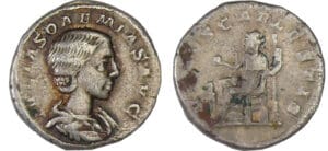 Julia Soémias - Denier (220, Rome) - Vénus