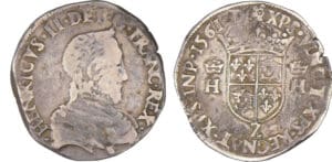 Henri II (1547-1559) - Teston du Dauphiné - 1561 Z (Grenoble)