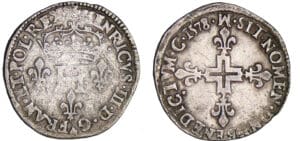Henri III (1574-1589) - Double sol parisis - 1578 M (Toulouse)
