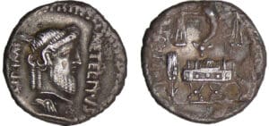 Scipio - Denier (47-46 Av. J.-C., Utica)