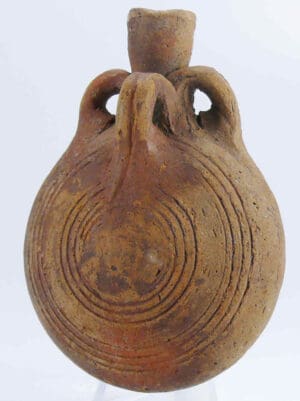 Grande Grèce - Gourde en terre cuite - 5ème-3ème siècle av. J.-C.