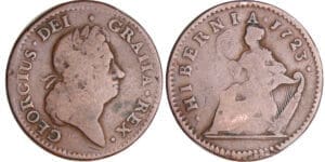 Irlande - George Ier (1714-1727) - 1/2 penny 1723