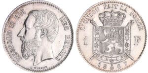 Belgique - Léoplod II (1865-1909) - 1 franc 1867