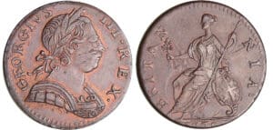 Angleterre - George III (1760-1820) - Halfpenny 1775