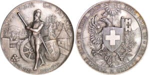 Suisse - Médaille de tir - 1887 Genève