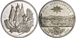 Suisse - Médaille de tir - 1885 Bern